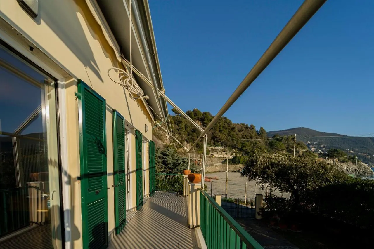 Lägenhet 111 - Casa La Secca Vista Mare, 100Metri Dalla Spiaggia E Mare Moneglia Italien
